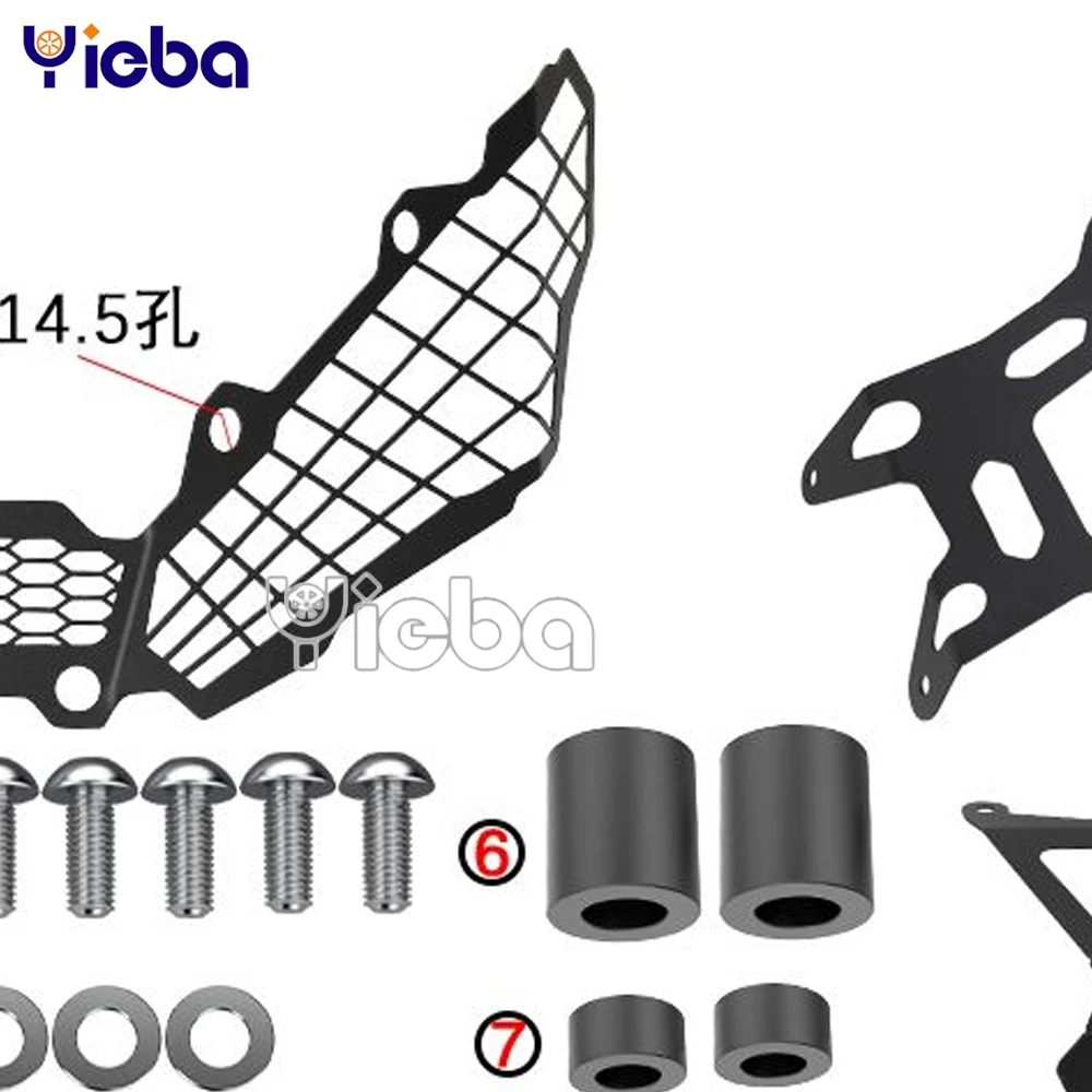 

For CFMOTO 400 NK 650 NK WK 650i 400NK 650NK 2013 2014 2015 2016 2017 Motorcycle Radiator Grille Guard Cover Fuel Tank Protector