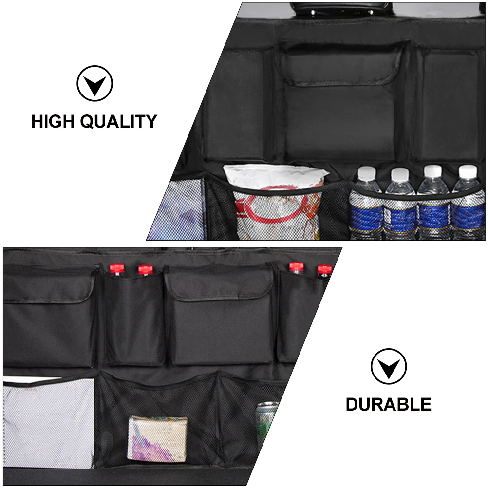 

Car Seat Storage Bag Saving Organizer for Phones Sunglasses Wallet Auto Pockets Automobile Seat Back Side