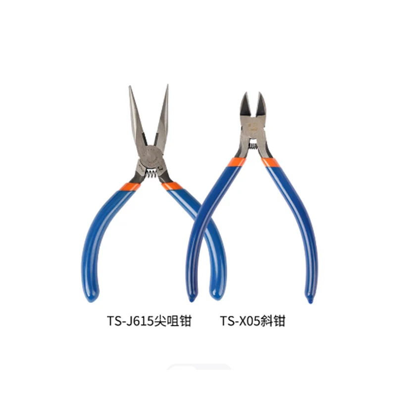 Sharp nose pliers, durable blade cutting pliers, export installation, industrial grade diagonal nose pliers, new product TS