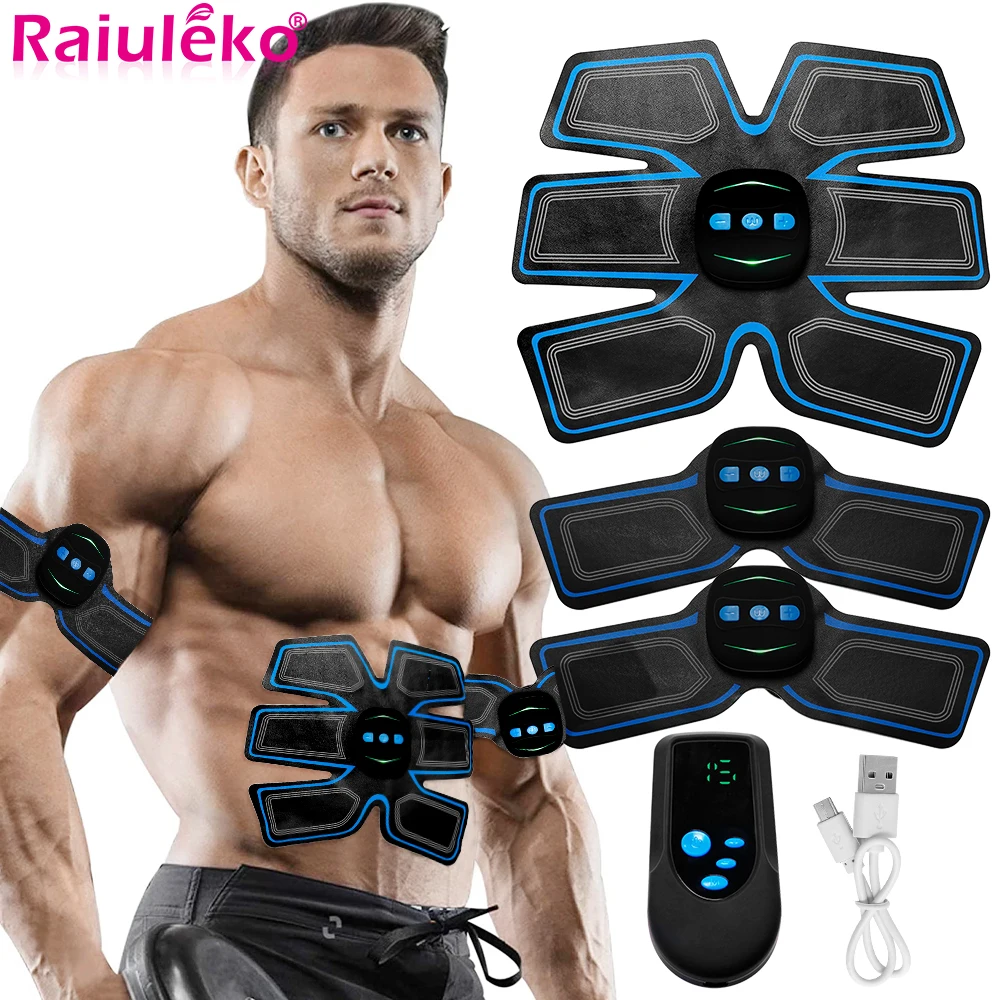 

EMS Unit Abdominal Muscle Stimulation Massage Trainer Wireless ABS Unisex Slimming Fitness Massager Exercise Fitness Equipment