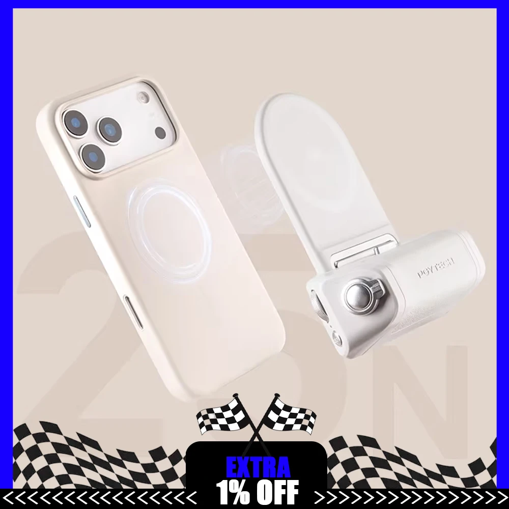 

PGYTECH MagCam 2 Phone Grip 3-in-1 Modular Kit Bluetooth Remote & Charging Handle & MagSafe Magnetic Wireless Charging Stand