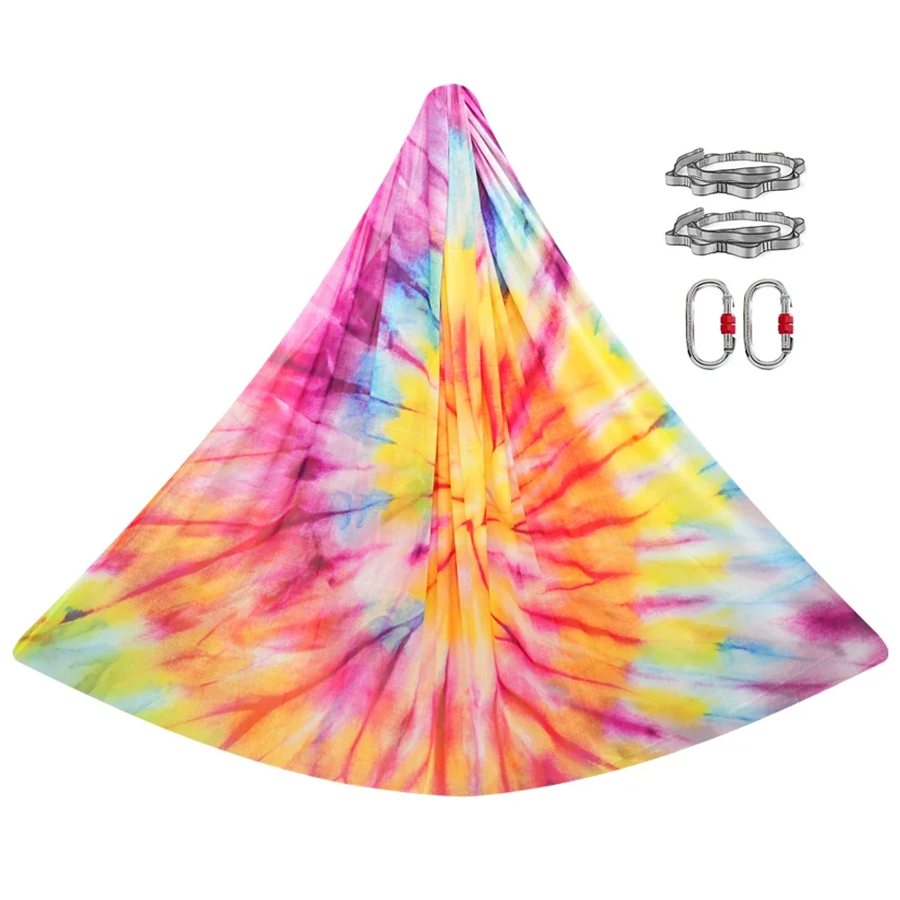 In Stock High Stretch Polyester Aerial silks Air Flying Inversion aerial yoga hammock swing set