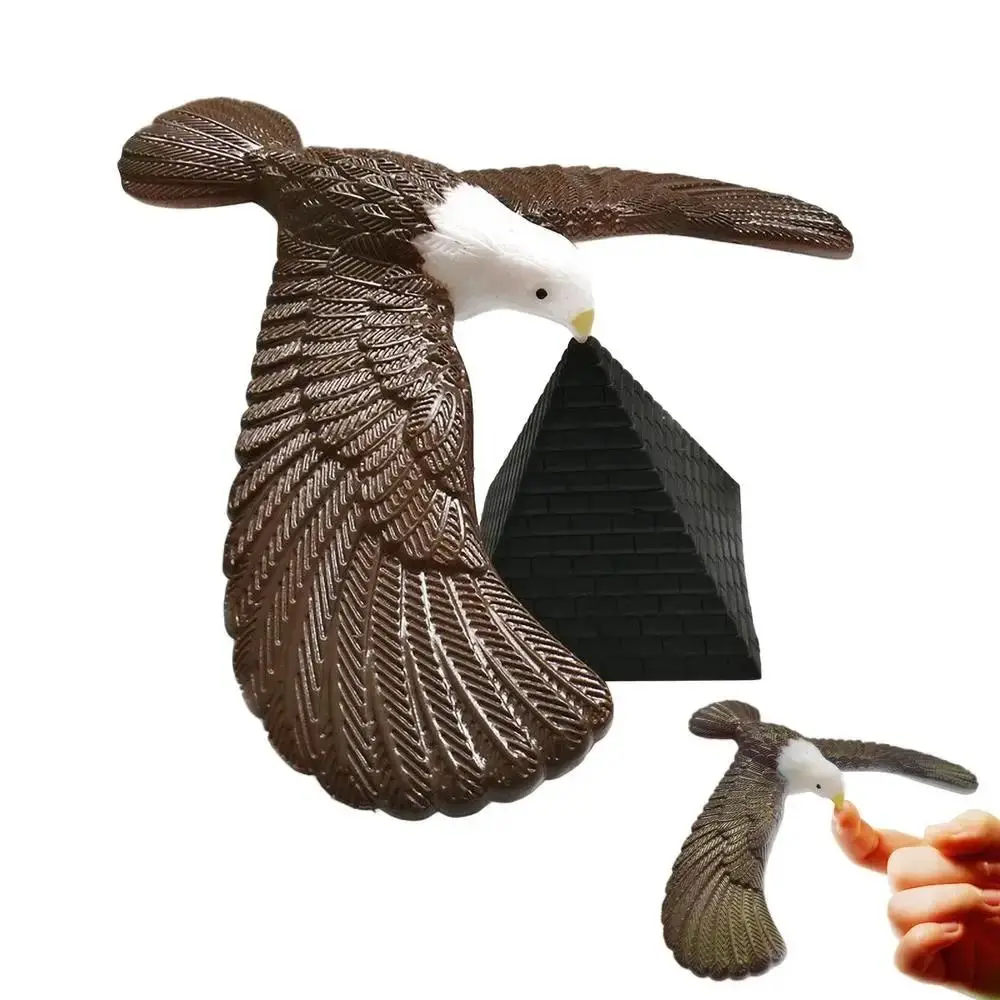 Pyramid Physical Balancing Eagle Bird Toy Gift Trick Gravity Science Balance Bird Toy Novelty Funny Eagle Bird Interactive Toy