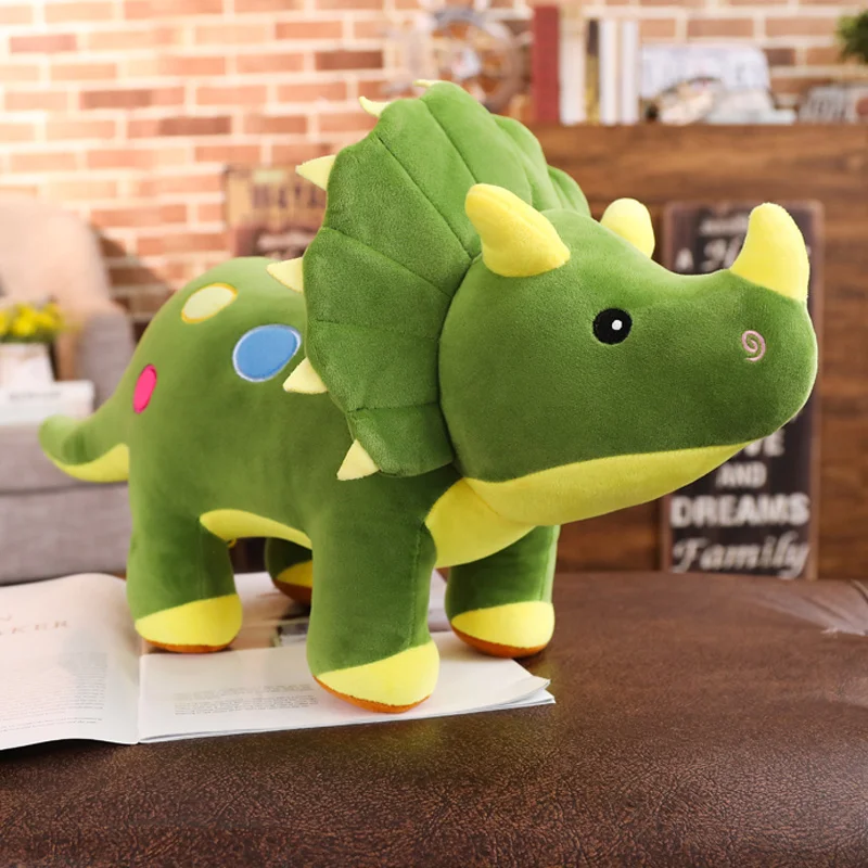 Creativo grande peluche Triceratops Stegosaurus peluche dinosauro bambola farcito dinosauri giocattolo regali di compleanno per bambini