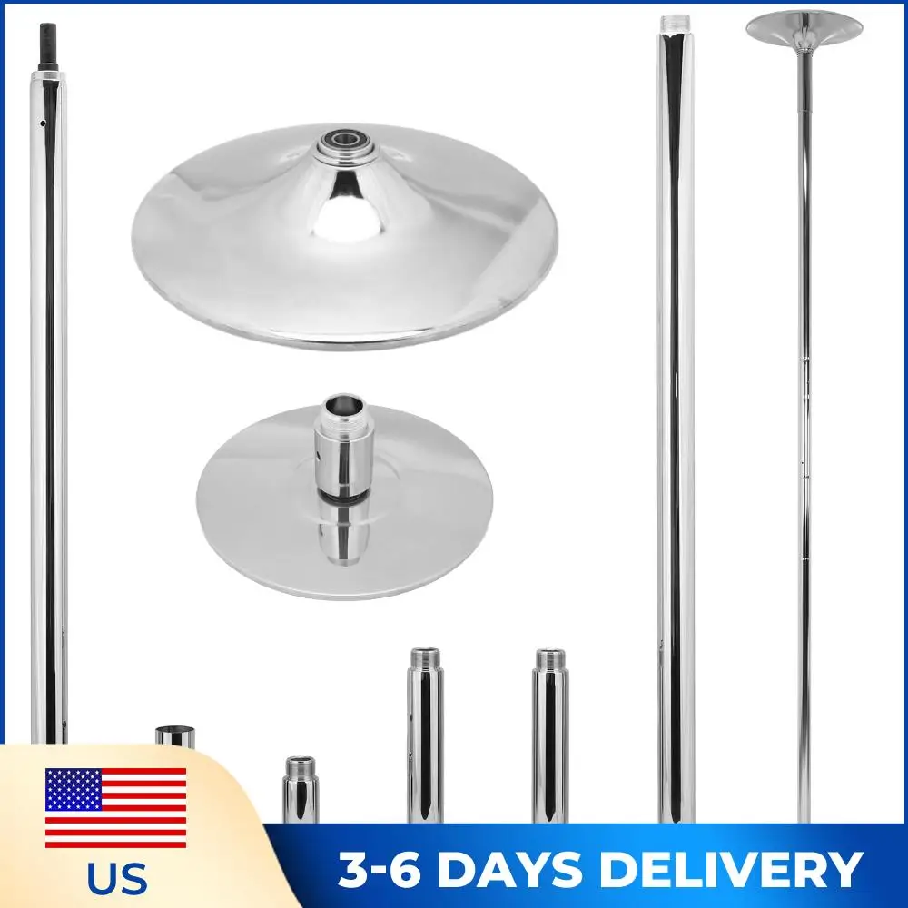 

Ceiling Mounting Stripper Pole Adjustable Height 7ft To 12ft Exercise Pole Removable 45mm Suitable for Home Club Gym Party Pub