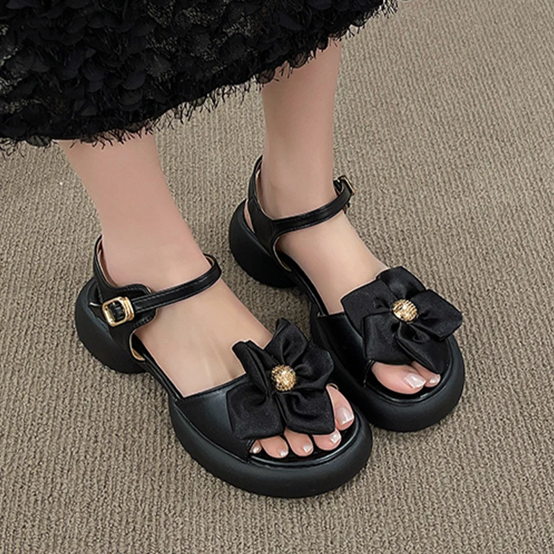 

Women Flower Sandals Flats Platform Shoes Beach Dress Casual Shoes 2026 Summer Fashion Slippers Walking Comfort Slides De Mujer