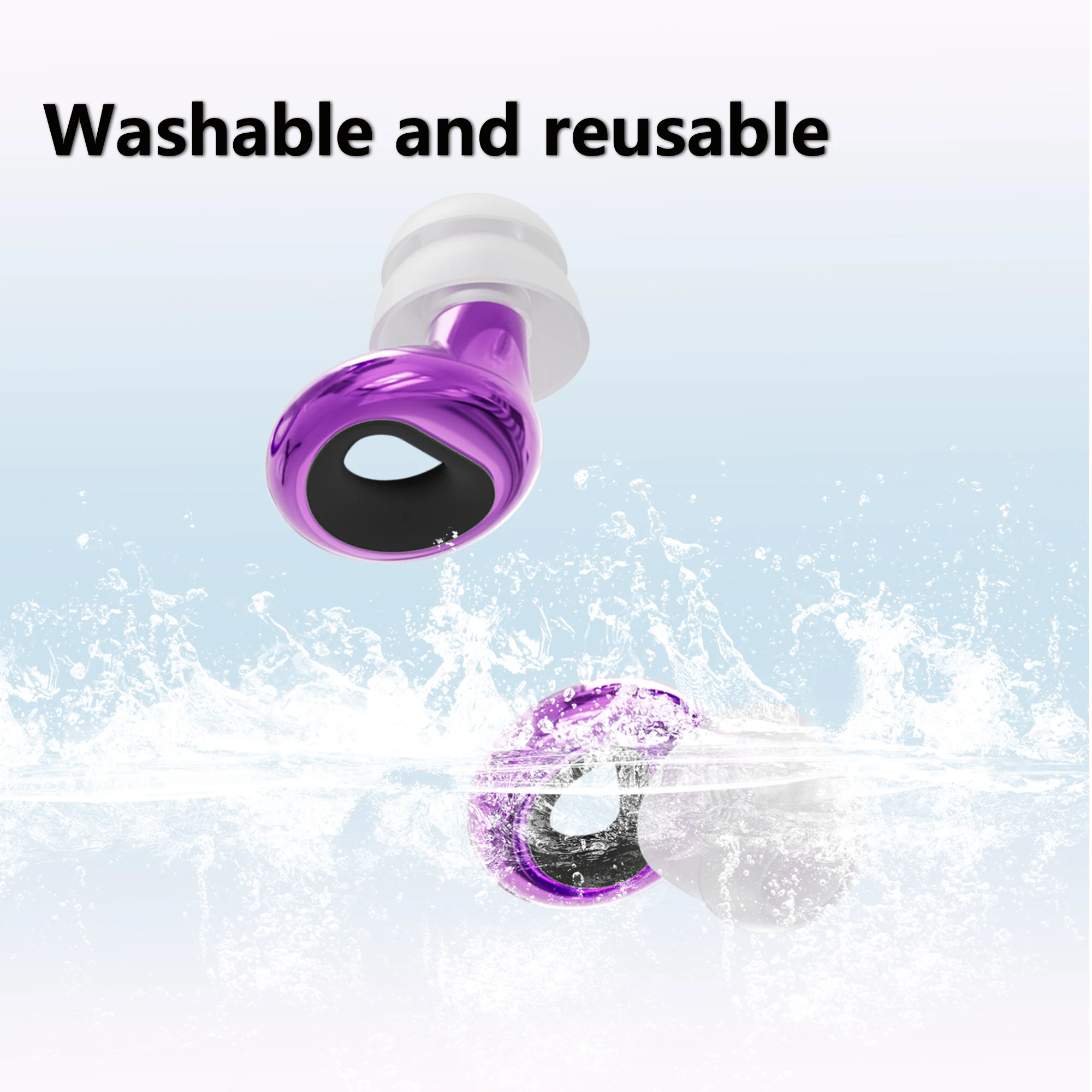 Festival Essential Double‑Layer Silicone Earplugs Soft Noise Filtering Ear Protection Comfortable Reusable Ear Plugs For Live Mu