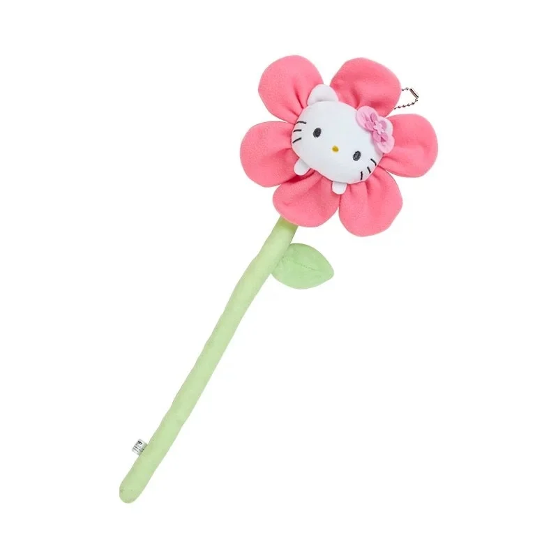 Japan Sanrio Plush Flower Pendant Melody Cinnamoroll Kitty Cogimyun Usahana Wish Me Mell Hanging Decoration Bouquet Gift Toy