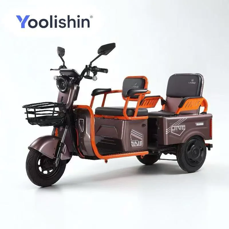 

Пассажирский электрический трехколесный велосипед, компактный эко-семейный транспорт