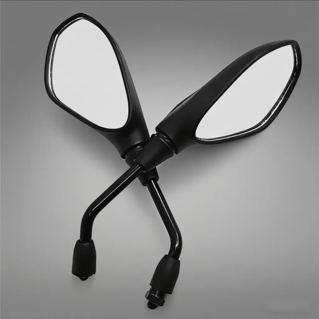 Image of E-Mark-zertifizierter Motorrad-Rückspiegel, verstellbare Fahrradspiegel mit Halterungen für Sicherheitsfahrten