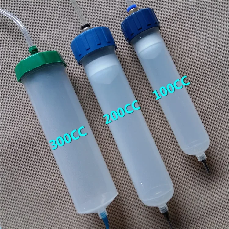 Dispensing Machine Needle Barrel 100CC 200CC 300CC Dispensing Needle Tube Large Capacity 300ml with Piston and Connector