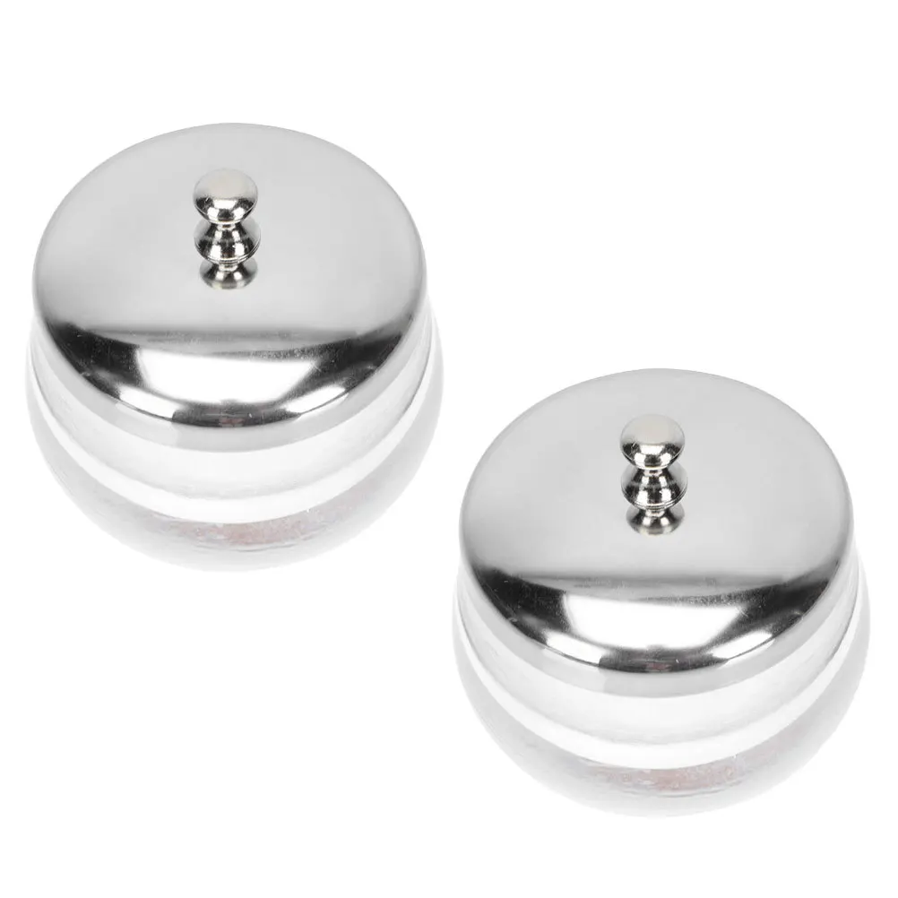 2Pcs Glass Nail Art Liquid Cup Exquisite Design Transparent Durable Mixing Washing Tool for Manicure Enthusiasts