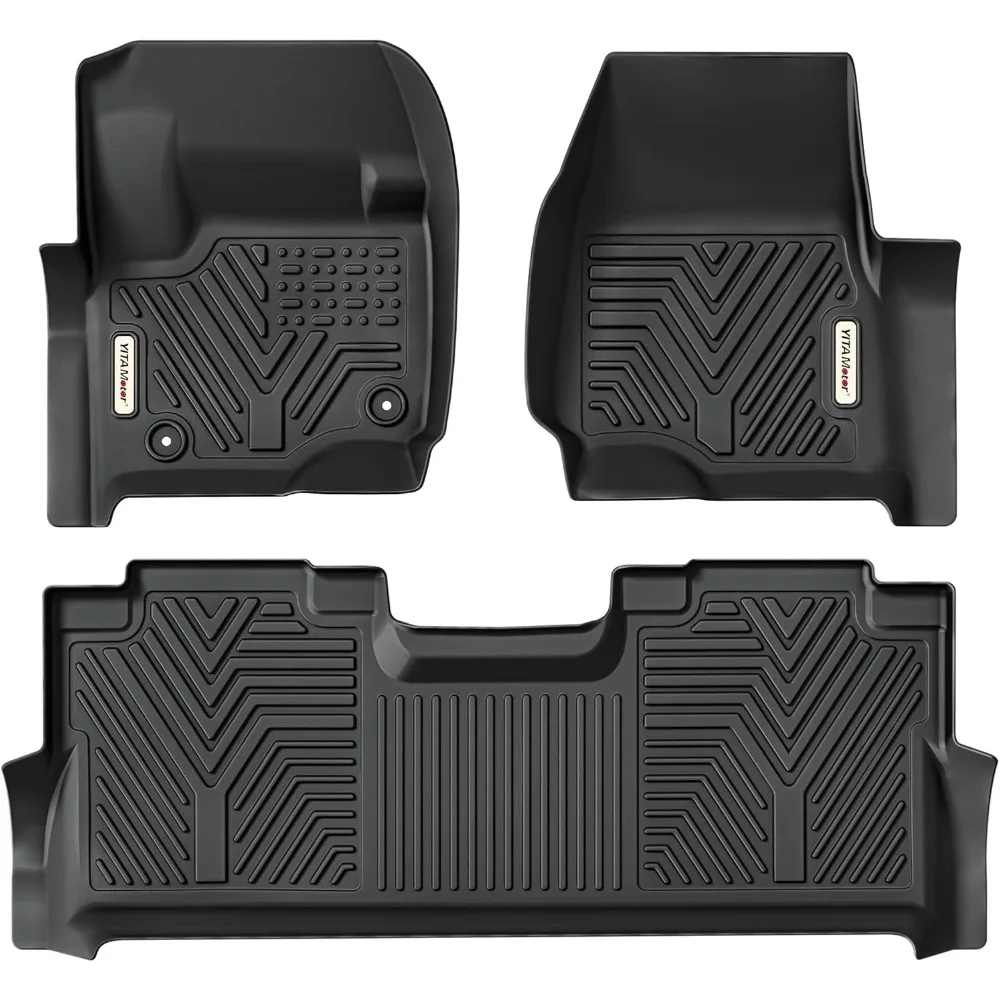 Floor Mats Compatible with F250/F350, Custom Fit Floor Liners for 2017-2024 Ford F-250/F-350 SuperCrew Cab