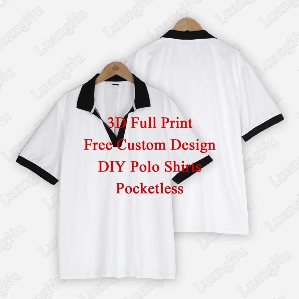 Custom Patterns Polo Shirts Man Women Summer Short Sleeve Golf Wear Clothing 3D Overalls Tops T-shirt Factory Outlet Free Design