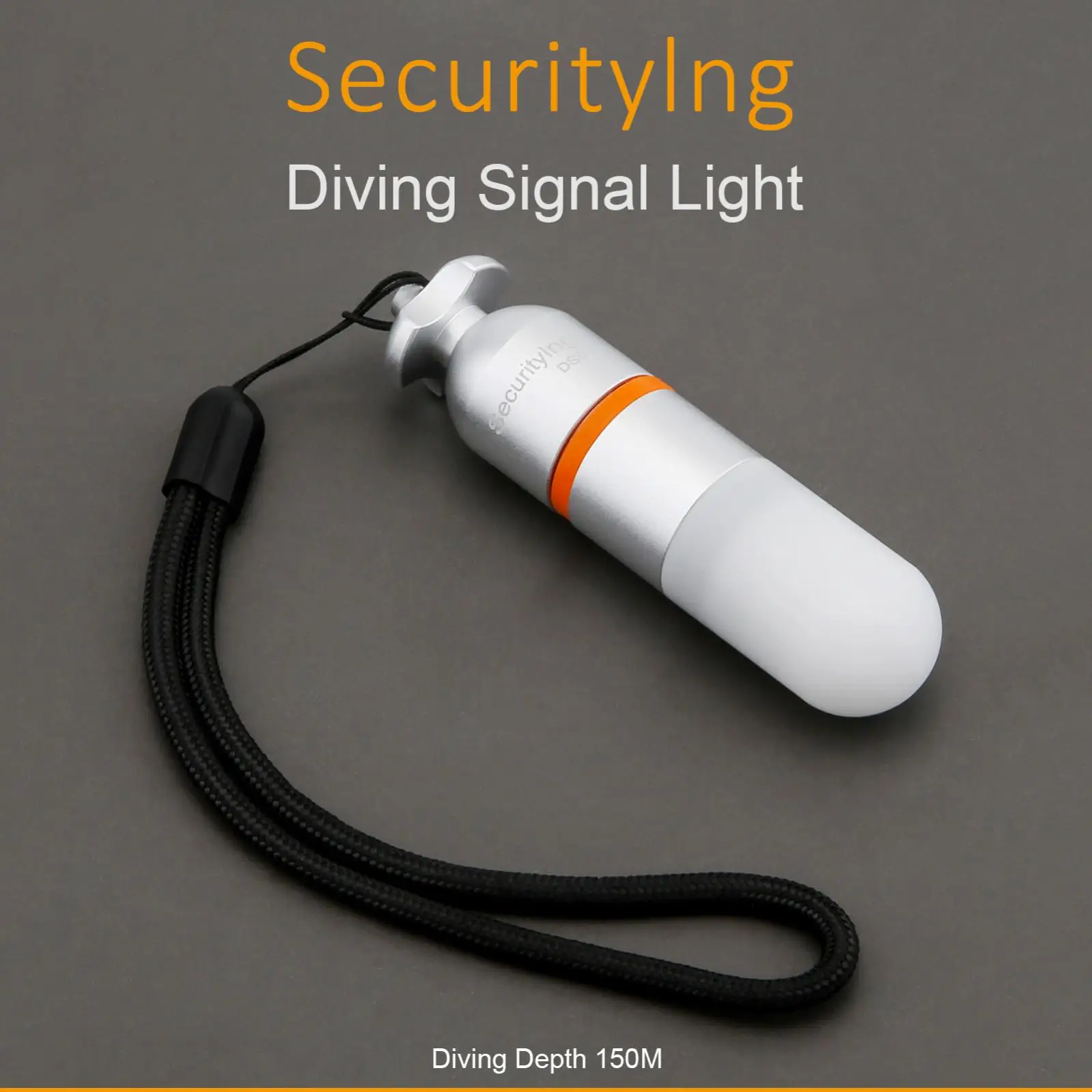Mini baliza estroboscópica de buceo subacuática de 150M, luz de señal de buceo con batería AAA, luz intermitente de buceo nocturno