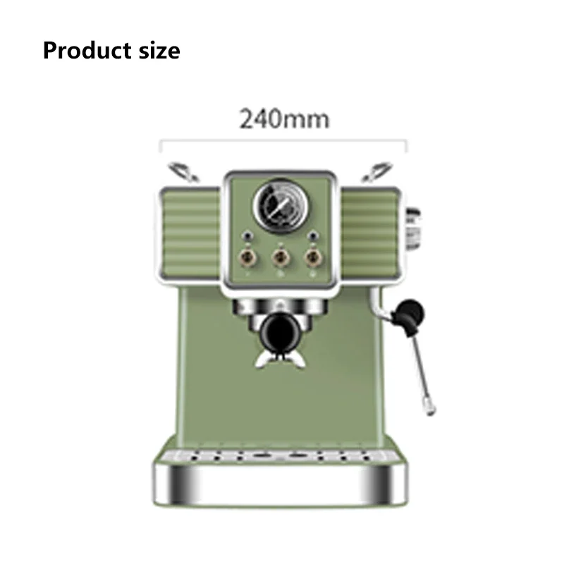 

PE3690 Ltalian Espresso Machine household Coffee Maker small Coffee Machine semi-automatic15bar steam milk foaming