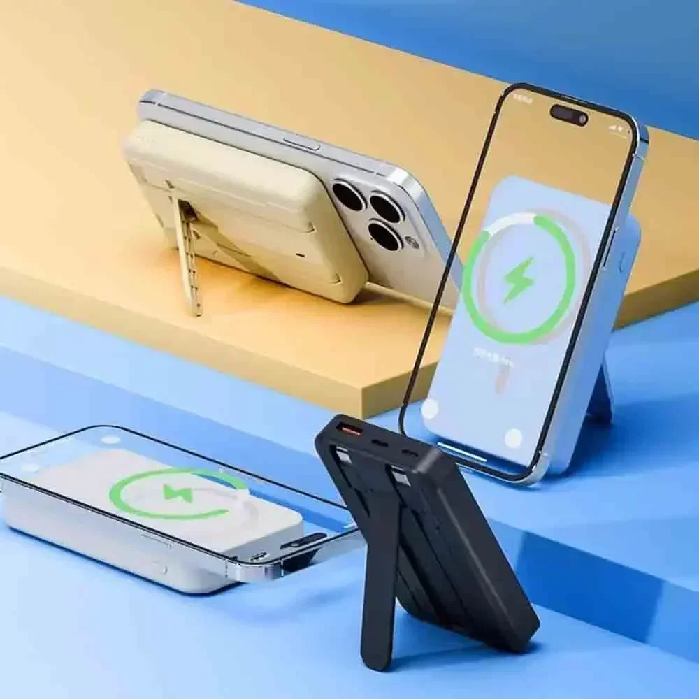 عرض ساخن لعام 2026 بنك طاقة Magsafe بقوة 10000 مللي أمبير في الساعة - شاحن لاسلكي حصري 20 وات شحن سريع مع كابل لهاتف iPhone