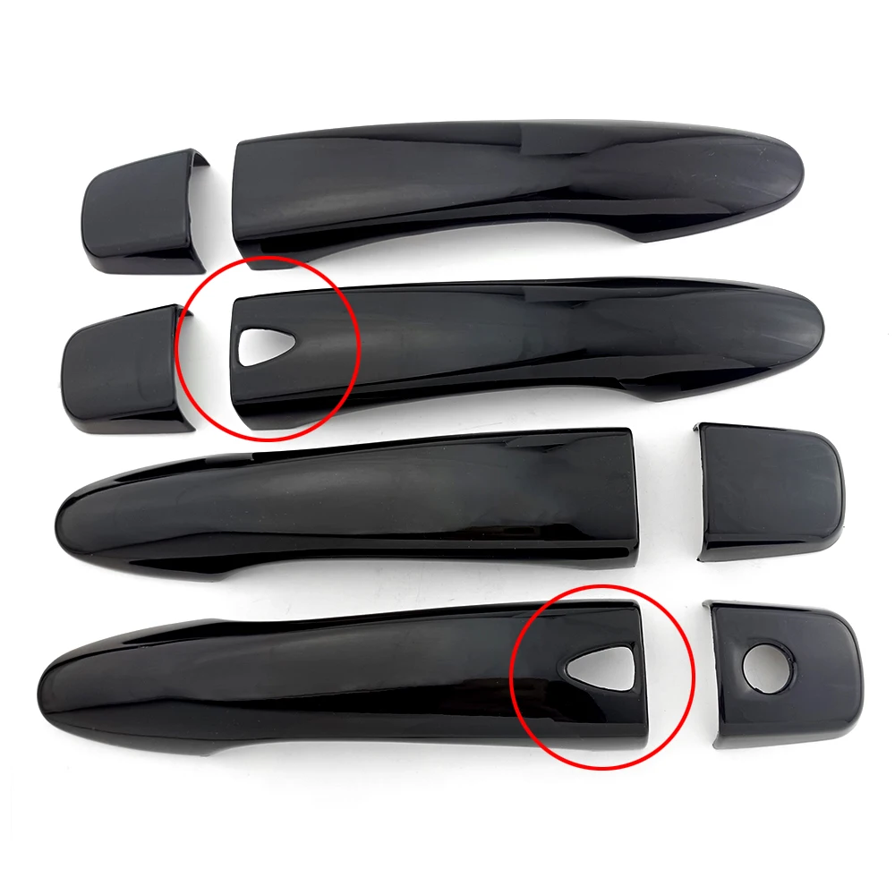 Glossy Piano Black Exterior Door Handle Cover Trim For Nissan X-Trail T32 2014-2020 Rogue Anti Scratch Protect Cap Decor Sticker