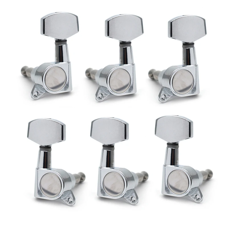 Big Square Sealed Guitar Tuning Pegs Keys Tuners Machine Heads for Electric Guitar Black/Gold/Chrome