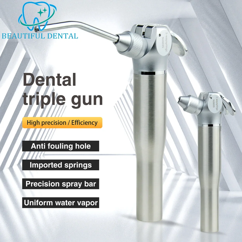 Oral Syringe Handpiece Dental Triple Gun Triple 3 Way Syringe Handpiece For Dental Cleaning Tool Water Spray Air