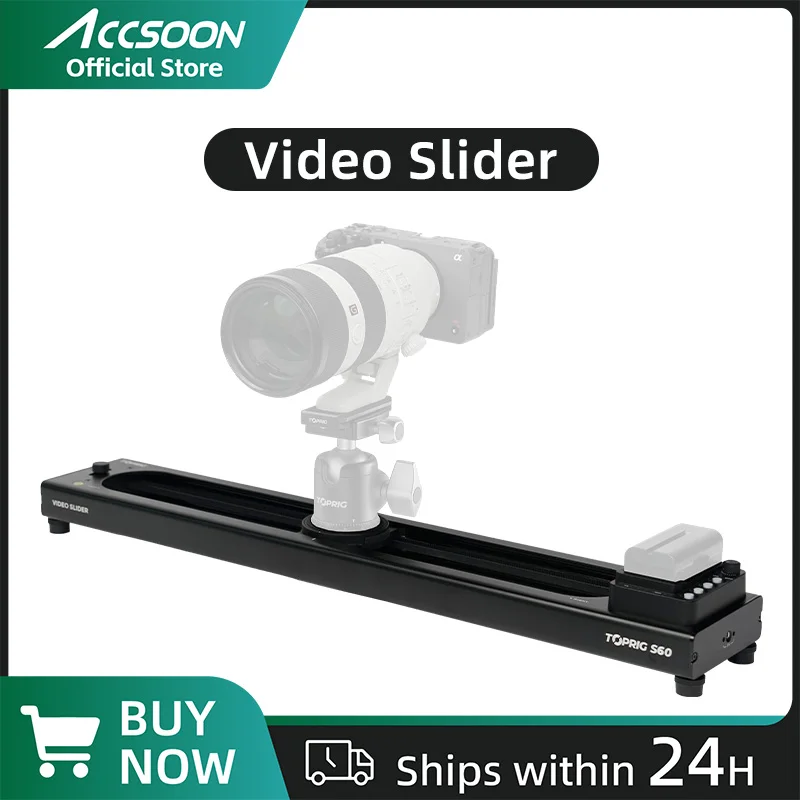 Camera Slider Accsoon S40/S60 Video Motor Track Automatic Stabilization Low Noise With APP Control for DSLR Portable Shooting