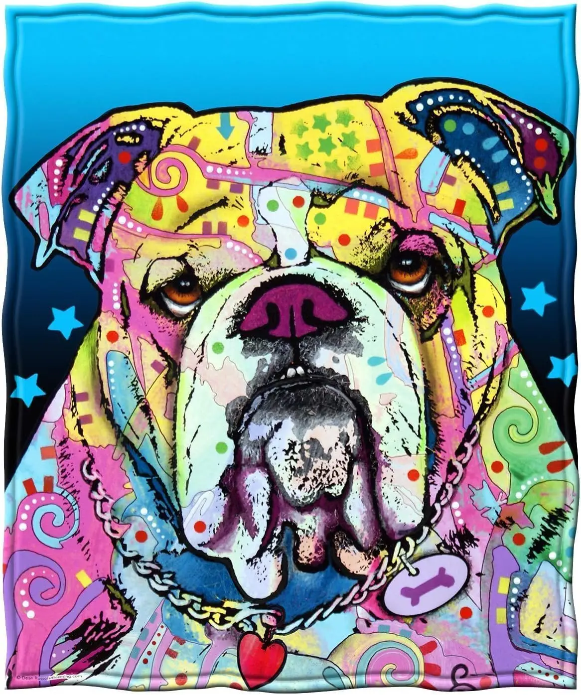 Dawhud Direct — флисовые одеяла — одеяло Dean Russo Bulldog для взрослых и детей — мягкое и уютное для кровати, дивана или путешествий
