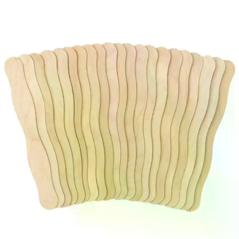 25/50/100PCS Ice Cream Popsicle Wooden Sticks Ice Cream Spoon Hand Crafts Cake Tool Wood Taster Spoons For Ice Cream Dessert DIY