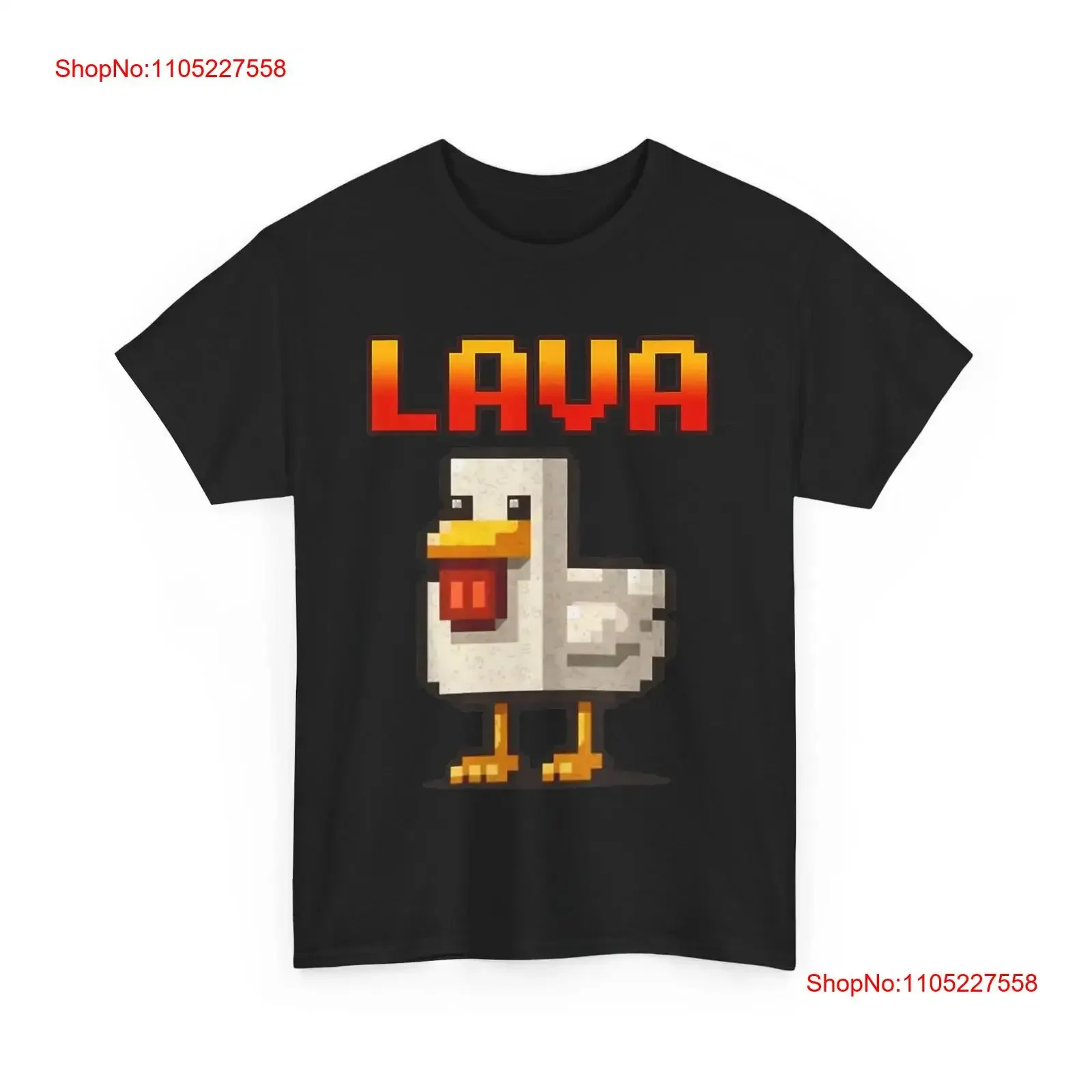 Funny pixel Chicken Gamer cooked in lava T Shirt vintage Washed Slightly Breathable Stretched Casual Stylish