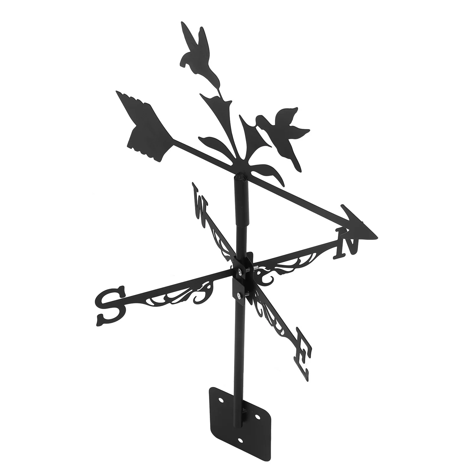 

Iron Weather Vane For Outdoor Garden Decor Ground Insert Weathervane Metal Direction Indicator Lawn Yard Ornament