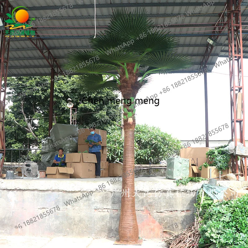 

Simulated Fan Sunflower Tree Indoor and Outdoor Large Palm Tropical Simulated Pukui Scenic Area Landscaping False Outdoor Tree