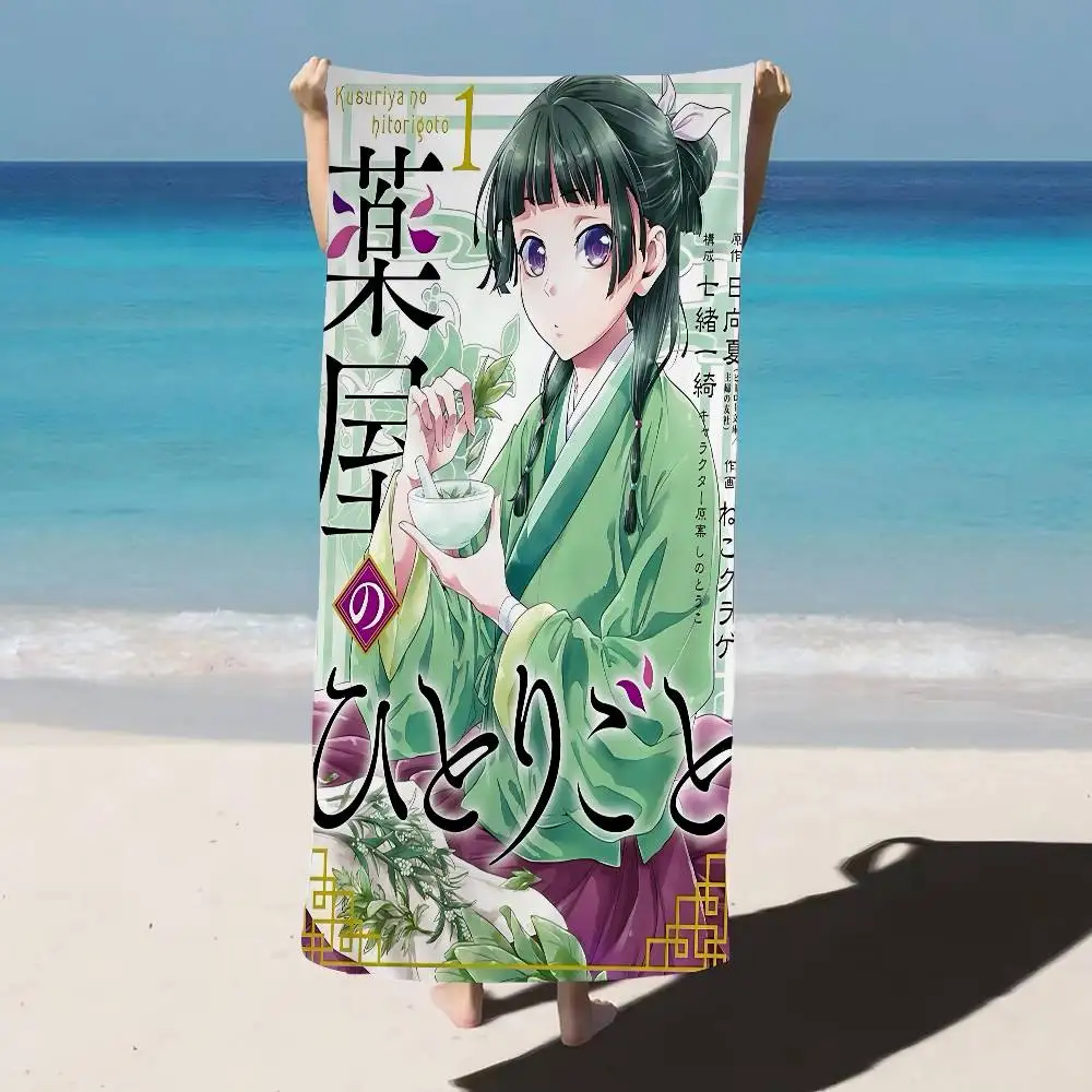 Popular Animation The Apothecary Diaries Microfiber Printed Beach Towel Mountain Climbing Yoga Beach Swimming Running Soft Towel