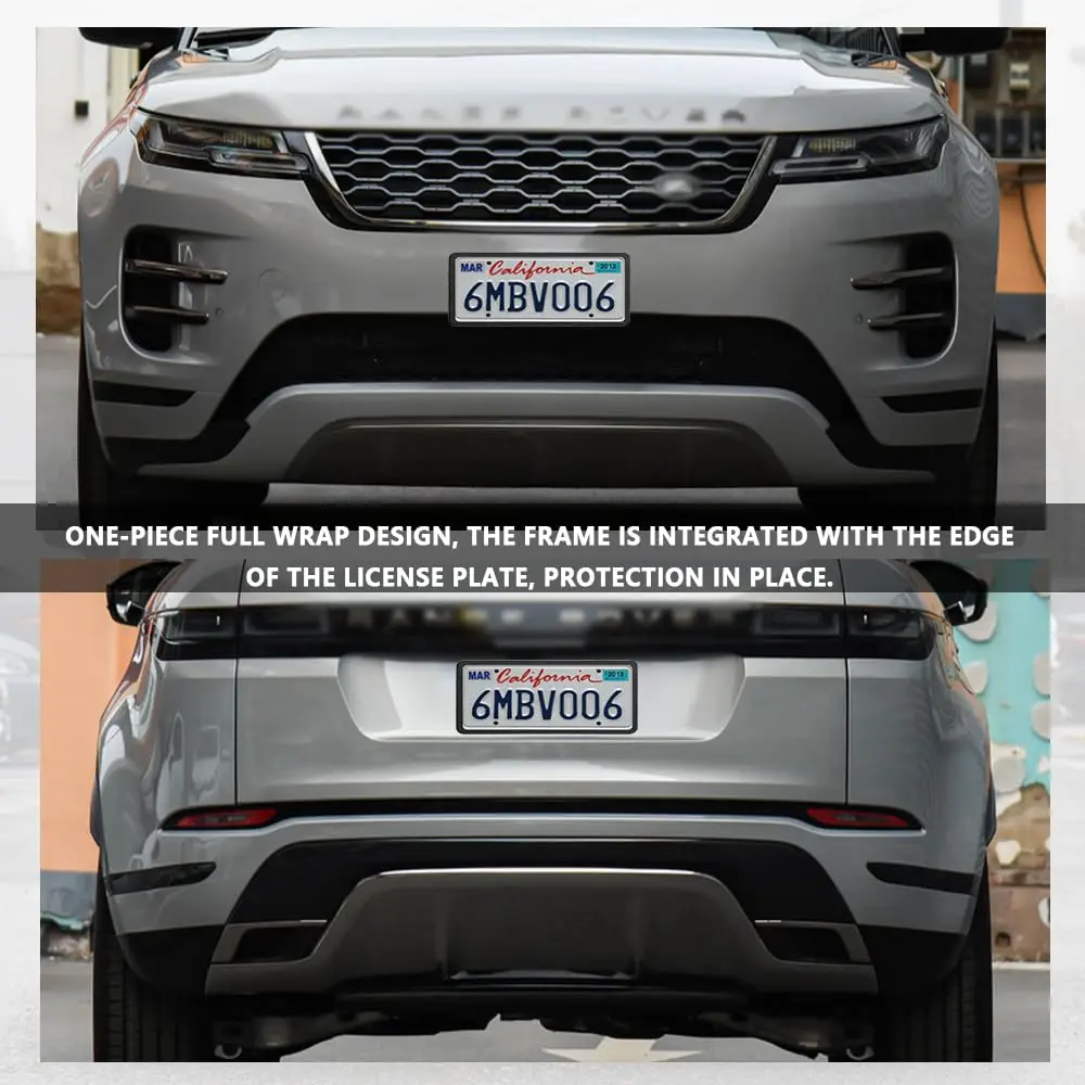 2 قطعة إطارات لوحة ترخيص السيليكون مع مسامير لوحة الترخيص غطاء لوحة الترخيص العالمي ملحقات السيارات الخارجية