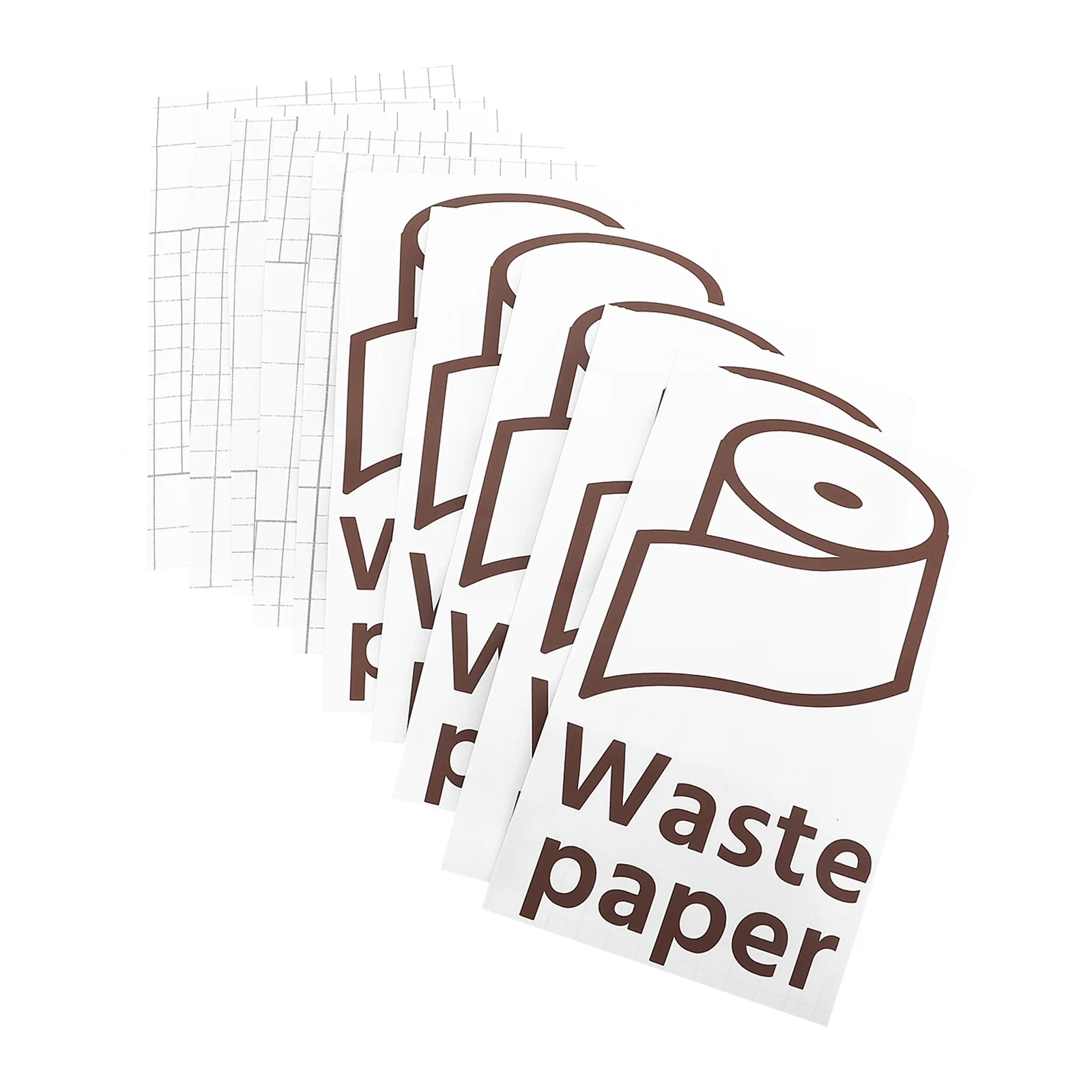 

5 шт., наклейки для переработки мусора, водонепроницаемые клейкие наклейки из ПВХ для мусорного бака, классификация мусора и этикетки для сортировки мусора