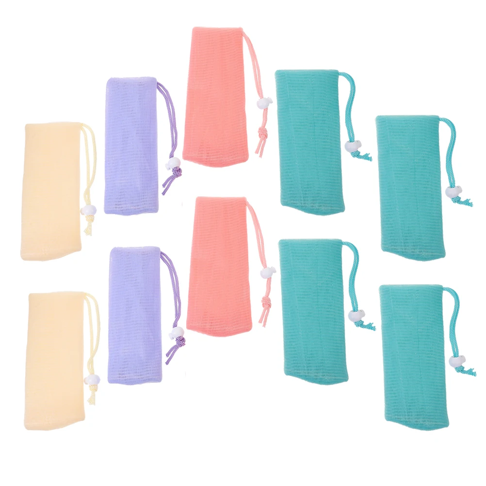 

16pcs Thicken Pe Shower Exfoliating Mesh Sleeves For Bars Pouch Bar Bag Soap Mesh Bag Soap Pouch Storage Bathroom