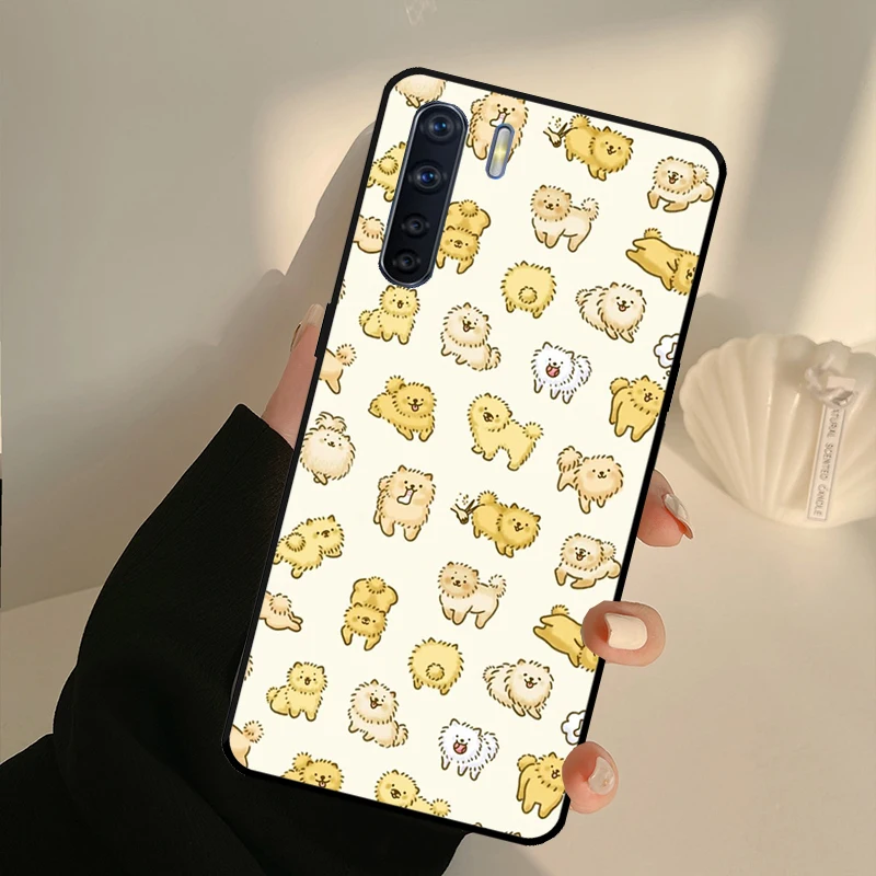 Pomeranian Dog Case For OPPO A17 A57 A77 A16 A76 A96 A52 A72 A15 A5 A9 A31 A53 S A54 A74 A94 A93 A78 Cover