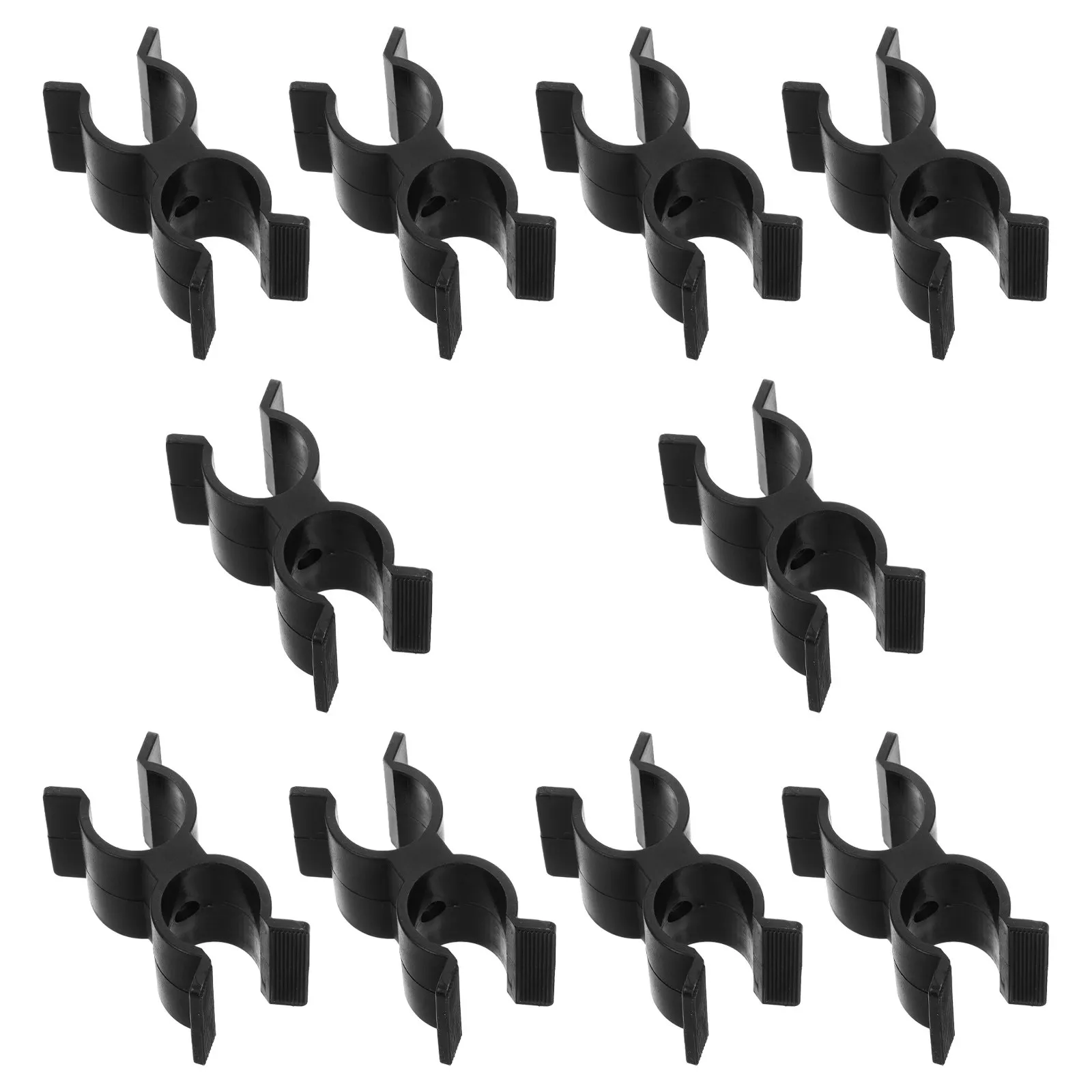 

10Pcs Double Pipe Clamps for Boats Heavy Duty Nylon Boat Hardware Fittings Secure Pipe Linking Clips for Rv Marine Shelf and