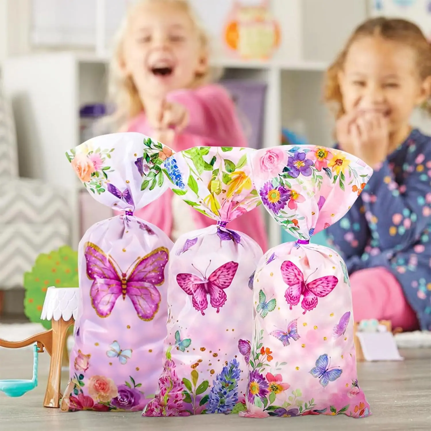 Iridescent Butterfly Party Supplies Holographic Plates Cups Napkins Tablecloth Fairy Girl Spring Birthday Decoration Baby Shower view 6