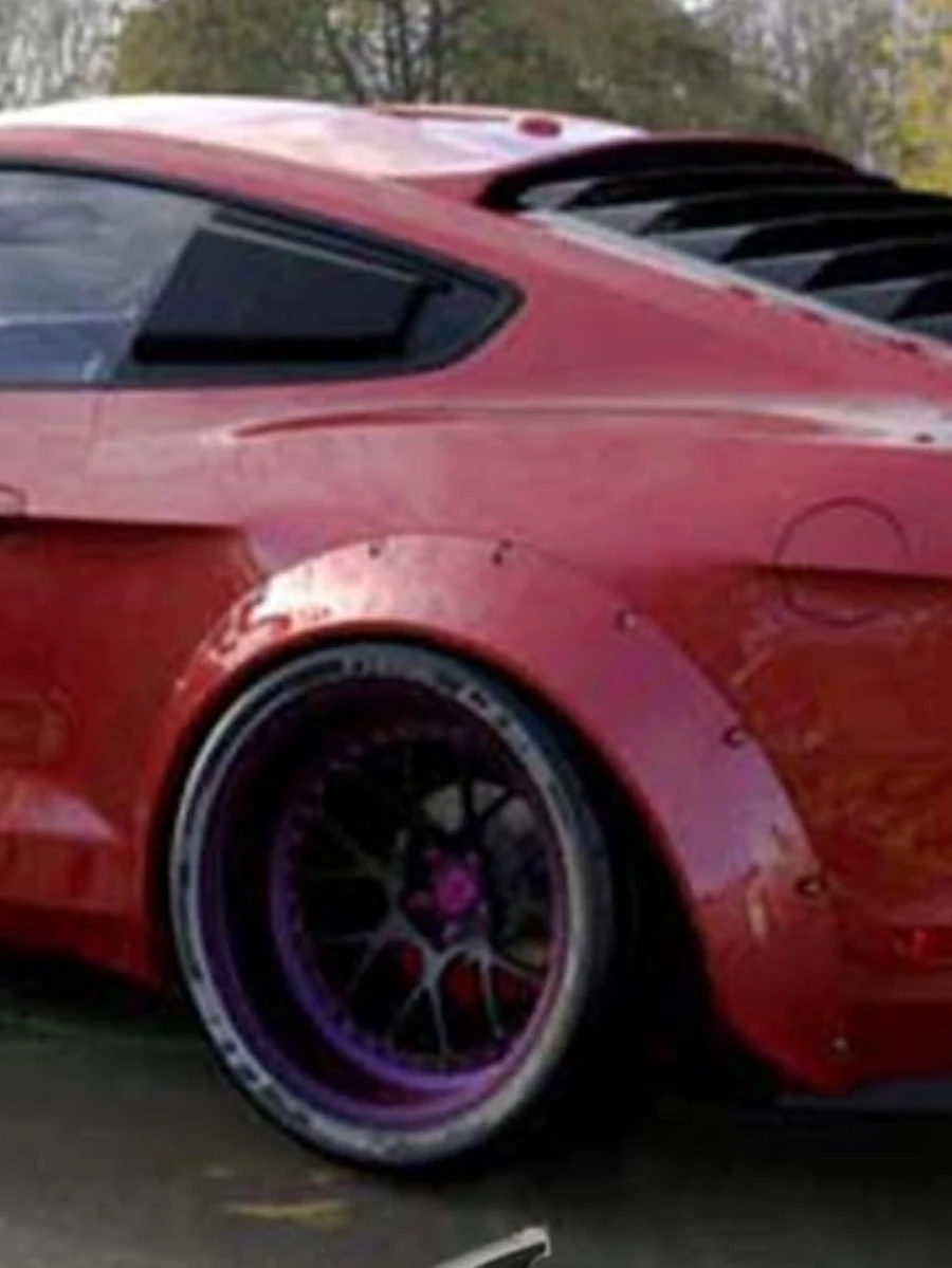 

Fender Flares Extra Wide Body Kit Wheel Arches 4" For Ford Mustang S550