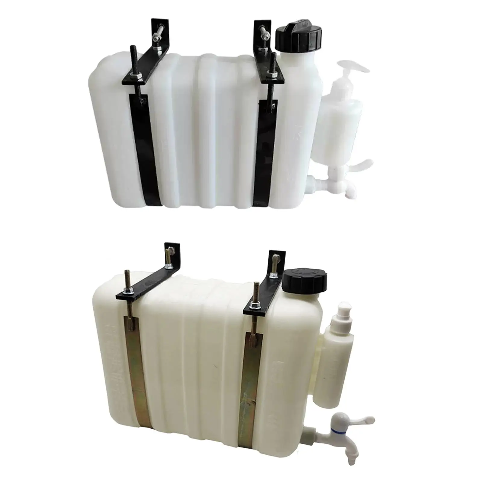 

Water Tank with Tap Practical Lightweight Heavy Duty Space Saving White Accessories Water Jug for Construction Sites