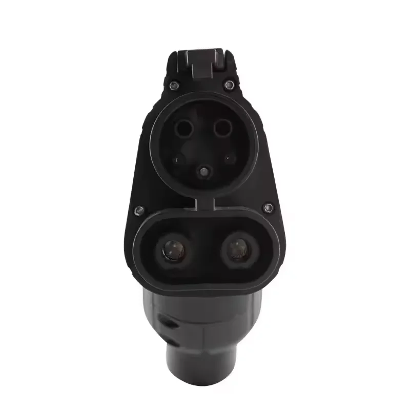 CCS1 تيار مستمر منفذ Ev شاحن أنثى التوصيل CCS1 تهمة رئيس الأمريكية Javelin رئيس Ev شاحن أسود CCS1 400 فولت 200A