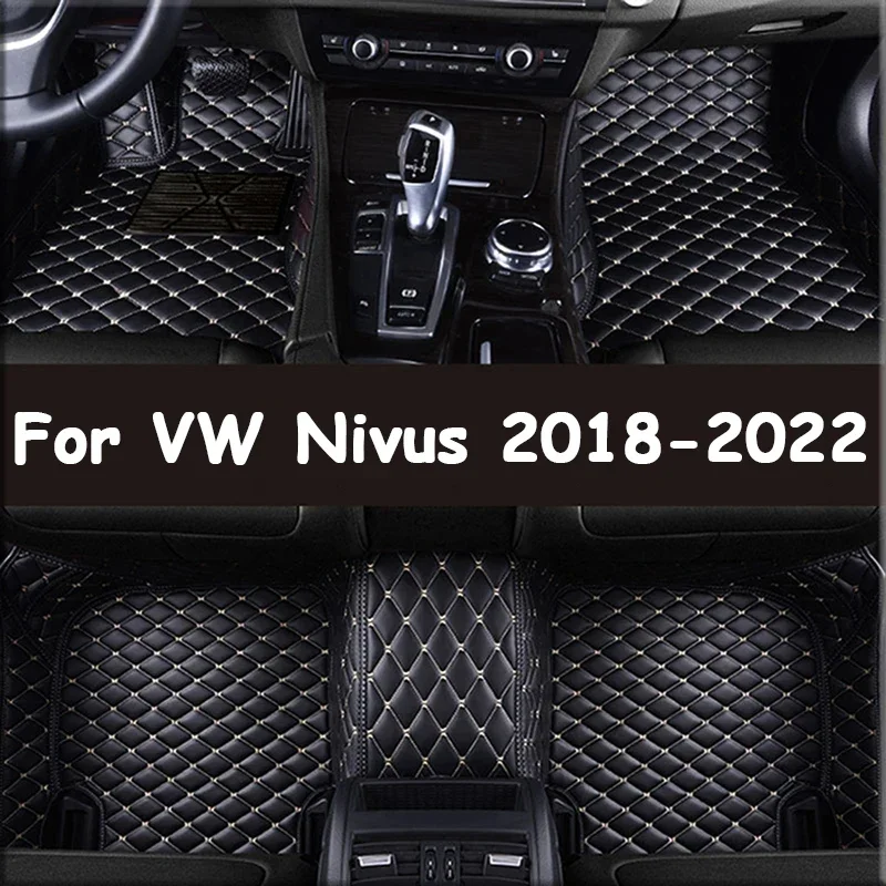

Car Floor Mats For VW Nivus 2018-2022 DropShipping Center Auto Interior Accessories 100% Fit Leather Carpets Rugs Foot Pads 0530