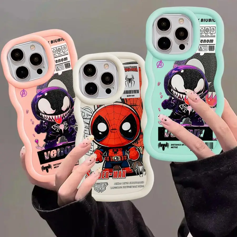 Marvel Venom Ironman Phone Case for Xiaomi Poco X3 NFC X5 5G Redmi 8 Pro 9C 9T 10 10C 10A 12 13C A1 A2 Plus Soft Cover