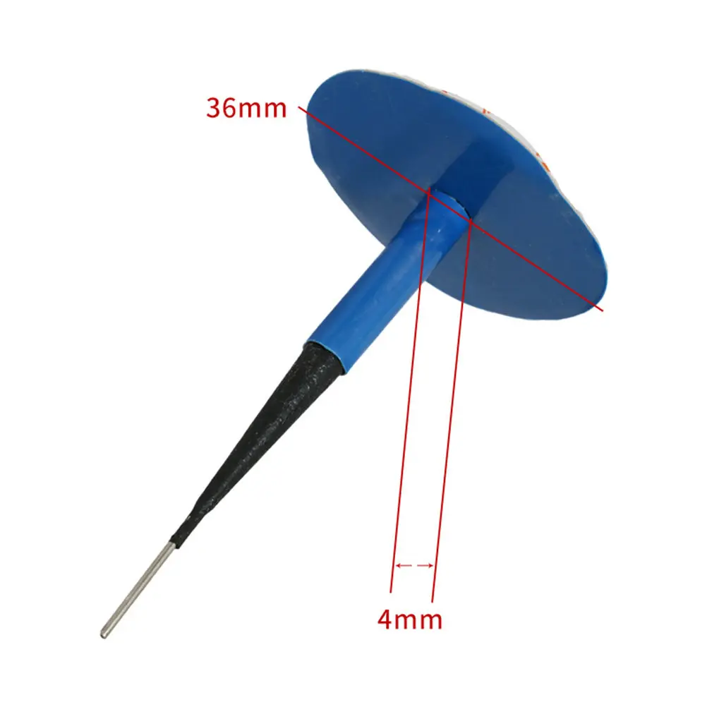 

24Pcs Mushroom Nail Repair Film Tire 4mm Steel Needle Tyre Repair Plug High Temperature Resistant for Car Motorcycle