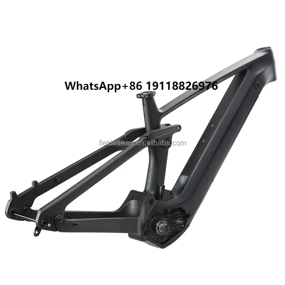 

EMTB Carbon Fiber AM Frame 148*12mm Boost 29ER Full Suspension Bafang M510 M600 M560 250w 500w 750w Mid Motor Torque Ebike Frame