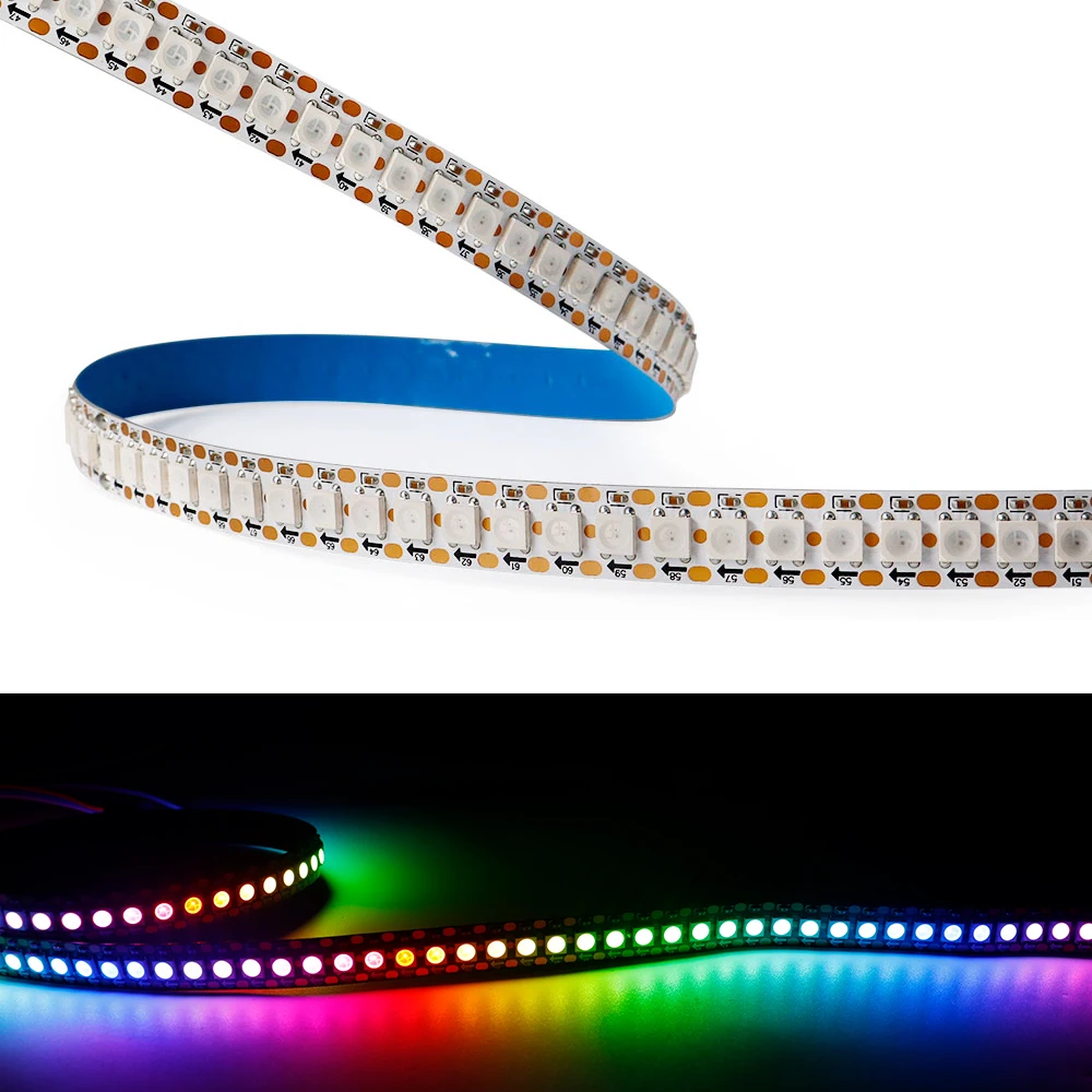 DC5V WS2812B Smart Pixel RGB Led Strip Light WS2812 Individually Addressable IC 30/60/144 Pixels/Leds/m IP30/IP65/IP67 Led Tape