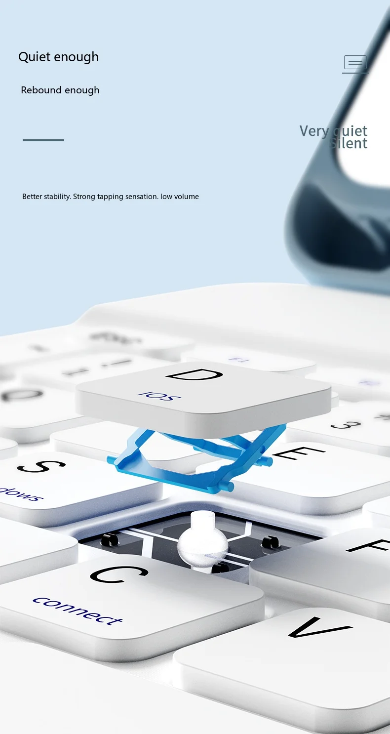 iPad-Tastaturhülle mit Bluetooth-Tastatur und Maus, kabellose Folio-Hülle für 10,9, 11 und 12,9 Zoll – Detail 10