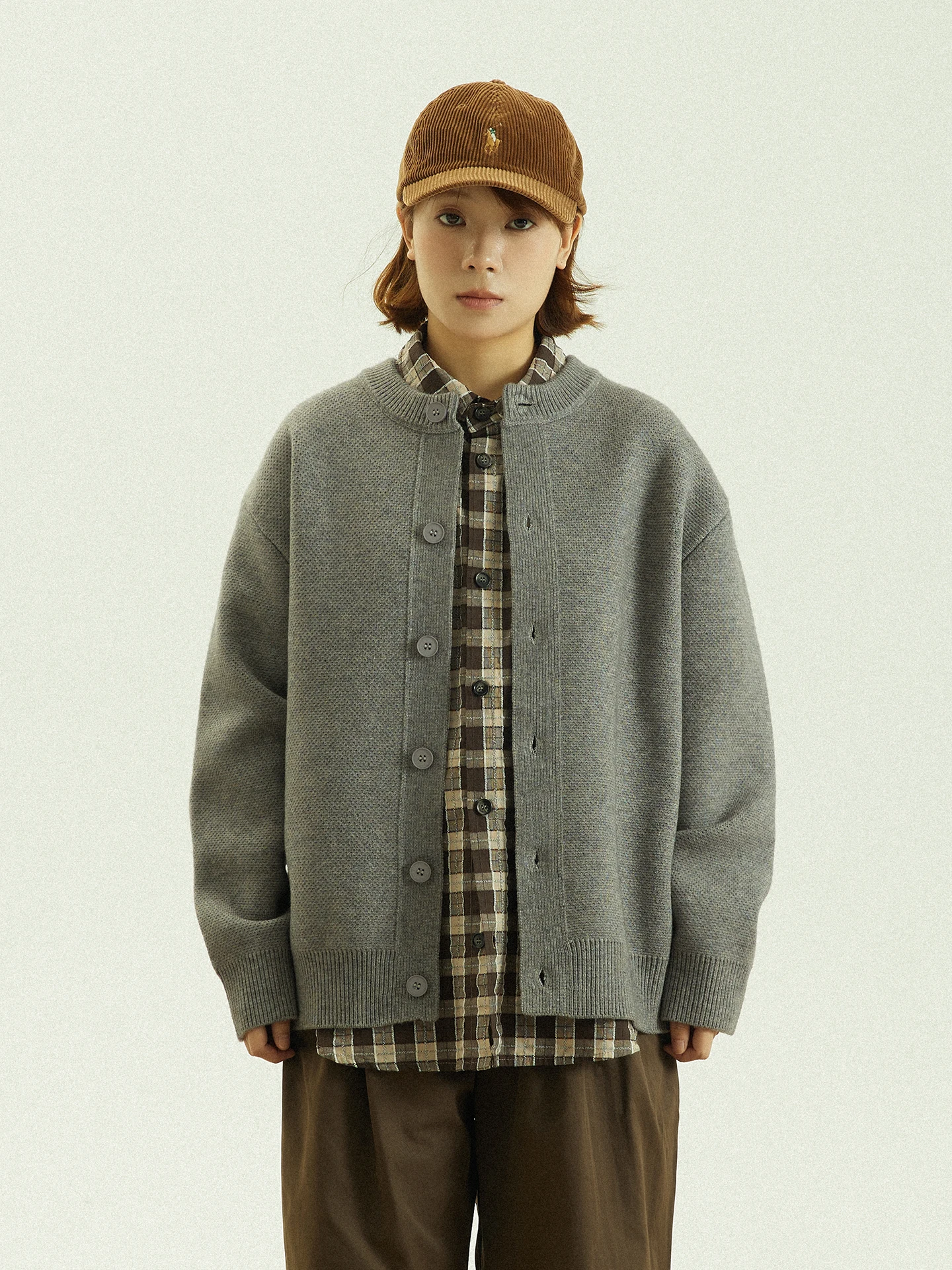 

GoodNorth Lazy Single Button Knitted Cardigan Coat ex Autumn Winter Loose ey Knitted Outerwear Street Sle Warmth