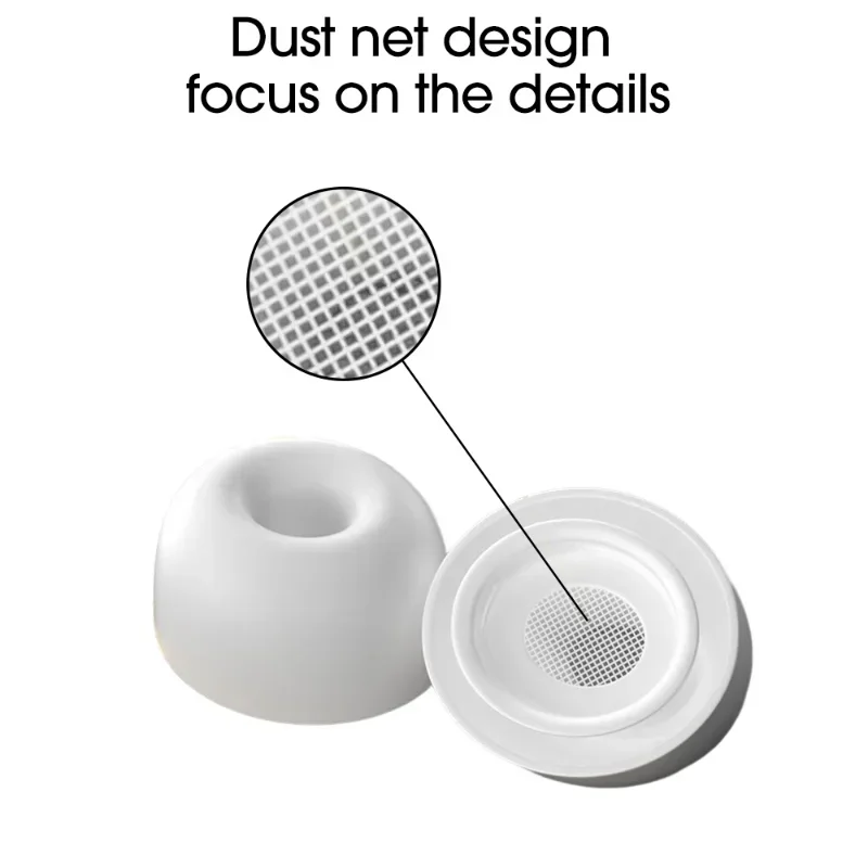 Silicone Rubber Eartips Earbuds Replacement Ear Tips for AirPods Pro 1/2 Ear Plug Caps Cover Bluetooth Earphone Accessories