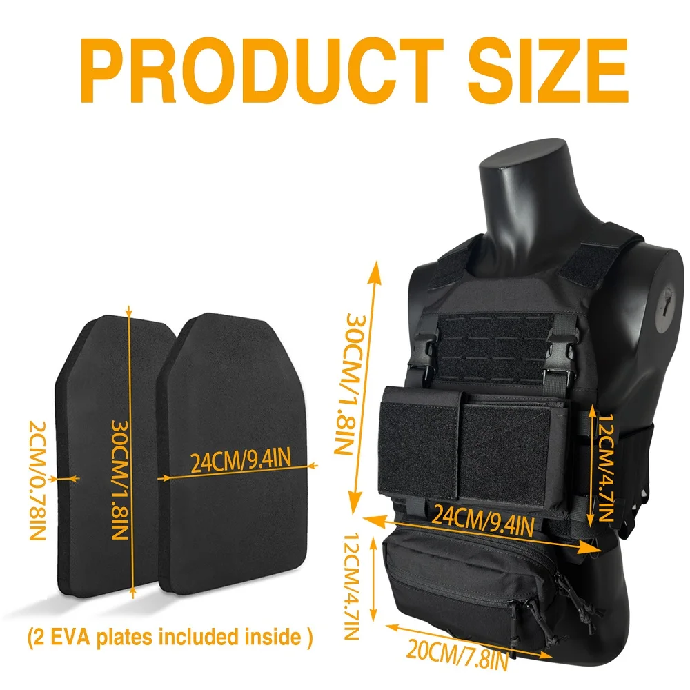 Chaleco táctico MOLLE de Chest Rig con liberación rápida láser - imagen 5