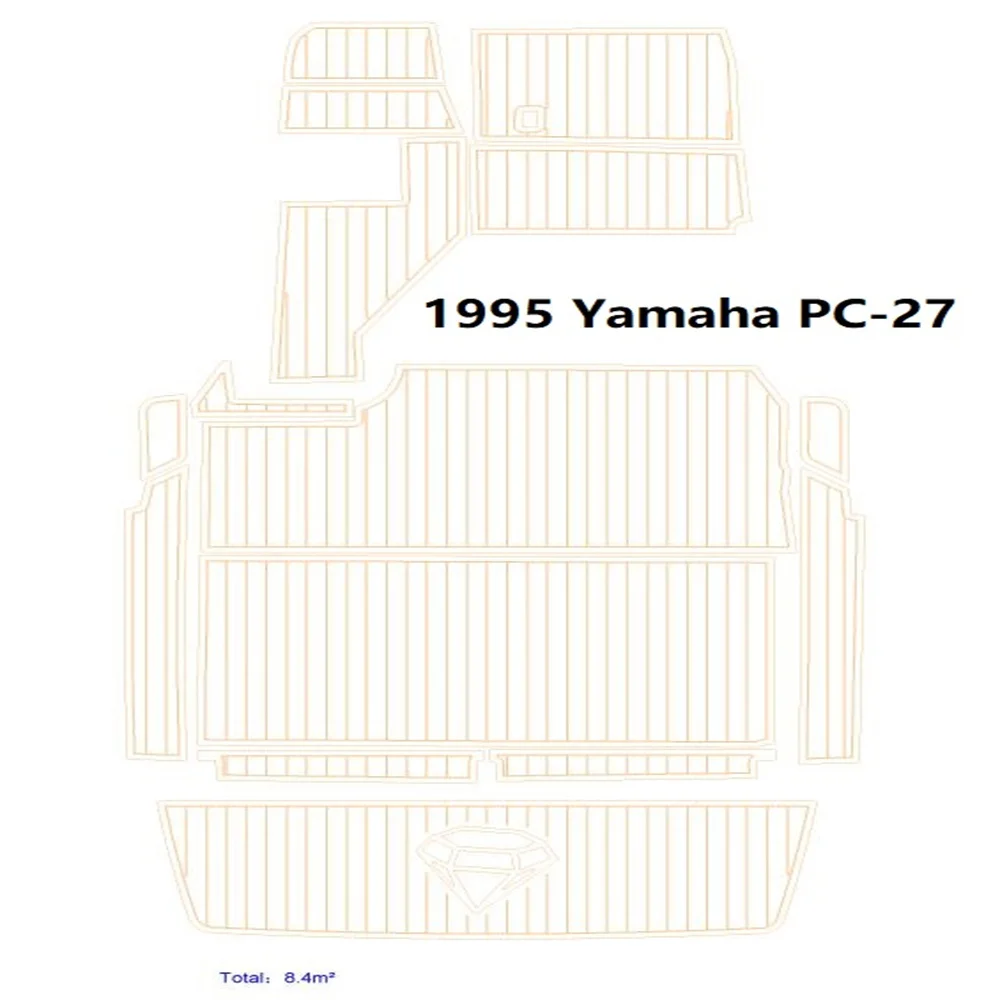 

1995 Yamaha PC-27 Swim Platform Cockpit Boat EVA Faux Foam Teak Deck Floor Pad